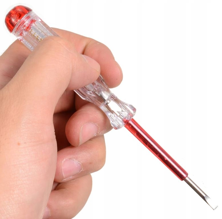 PRÓBNIK NAPIĘCIA PROBÓWKA TESTER DO PRĄDU ŚRUBOKRĘT wkrętak płaski