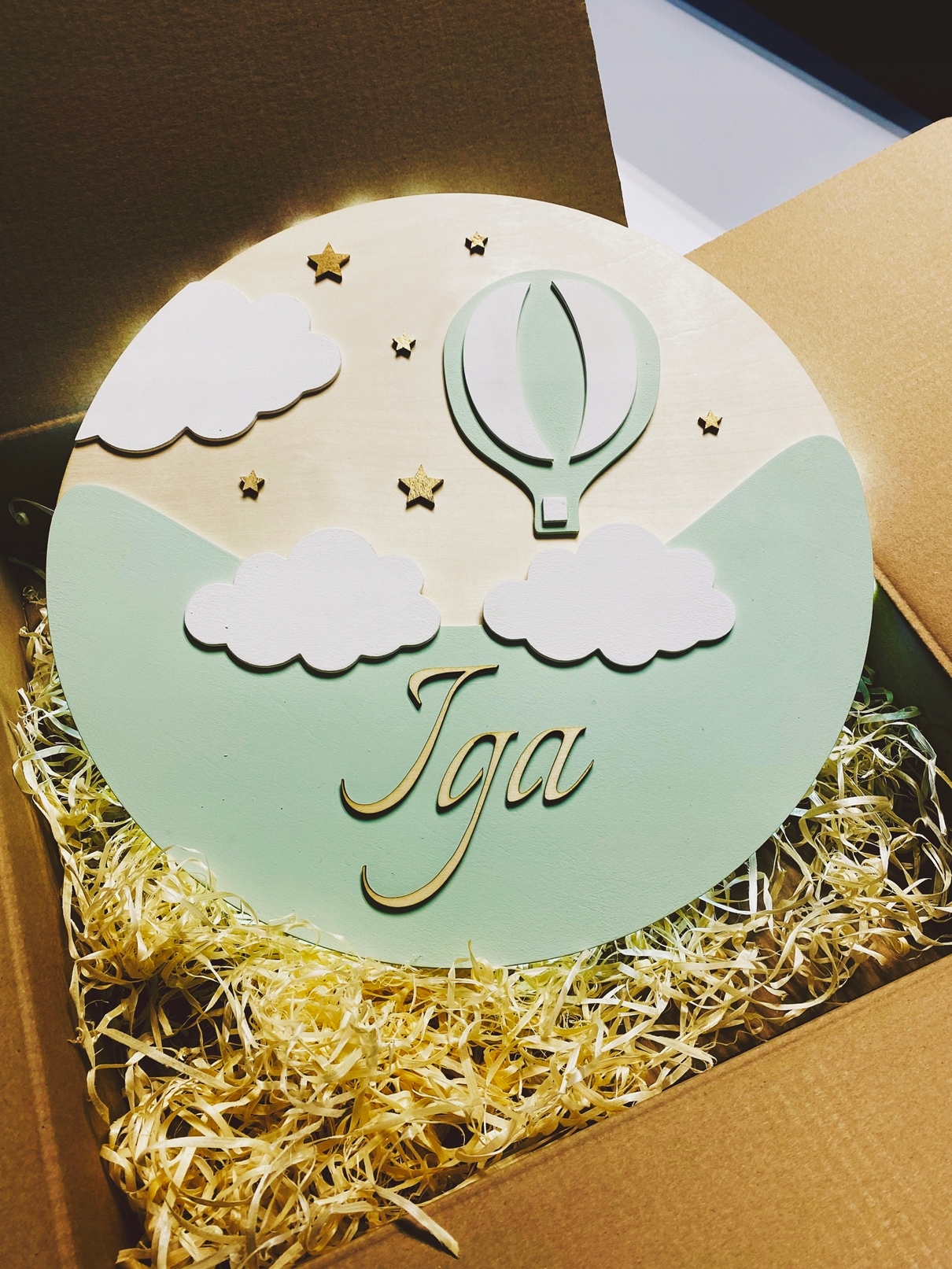 Lampka nocna BALON duża LED prezent dziecko imię Marka inna marka