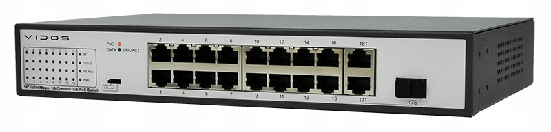 Vidos One 16portový PoE Switch PS162-185