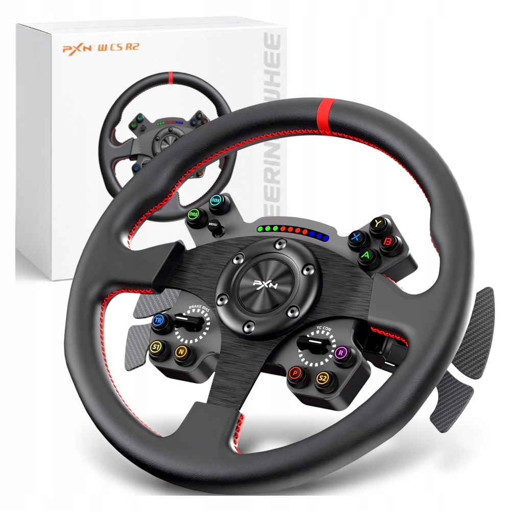 PXN WCS R2 - Modułowa Kierownica gamingowa wyścigowa Simracing Łopatki