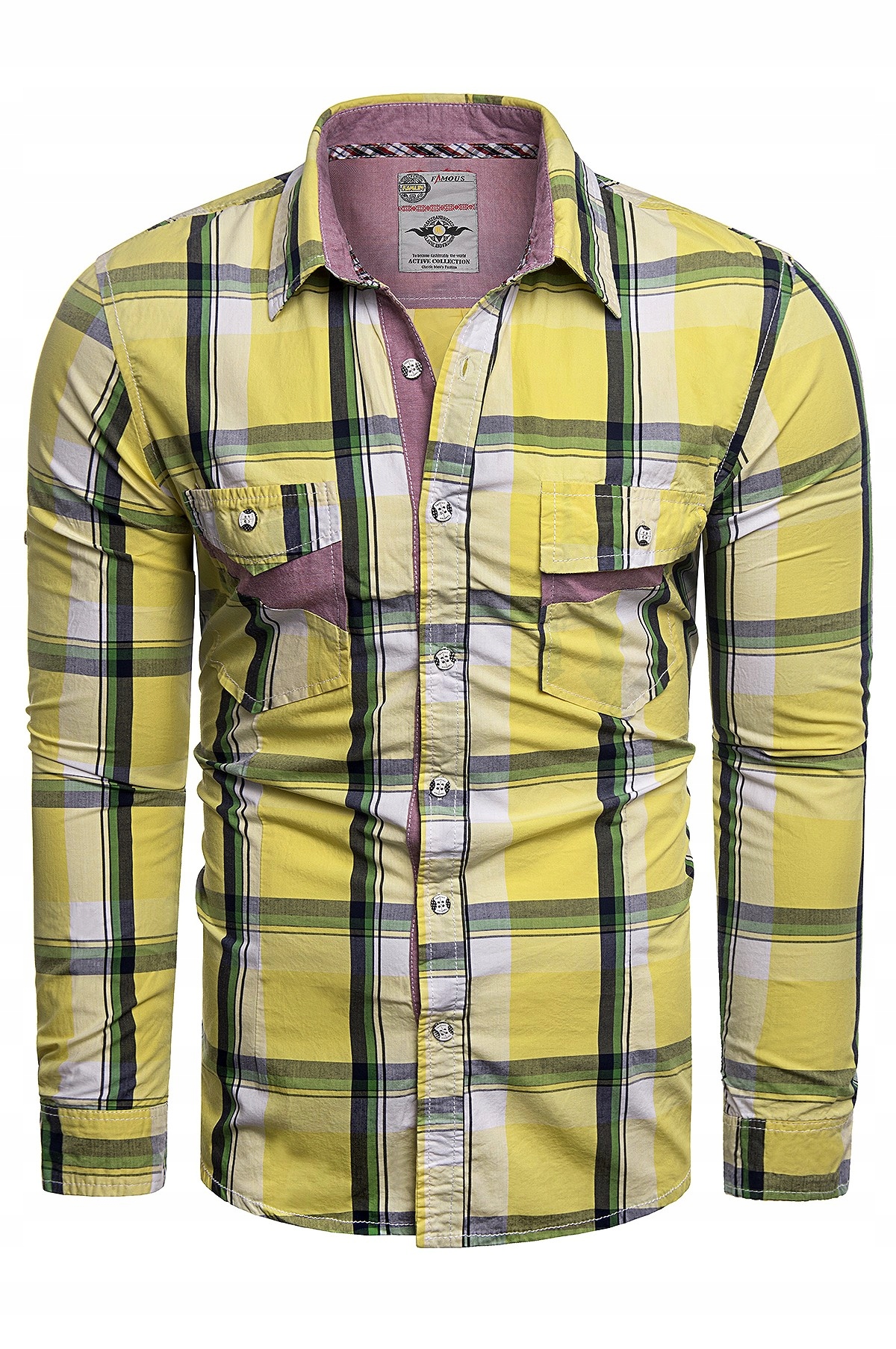 

3XL - Koszula Męska CY-315 Slim-fit Szczupłe
