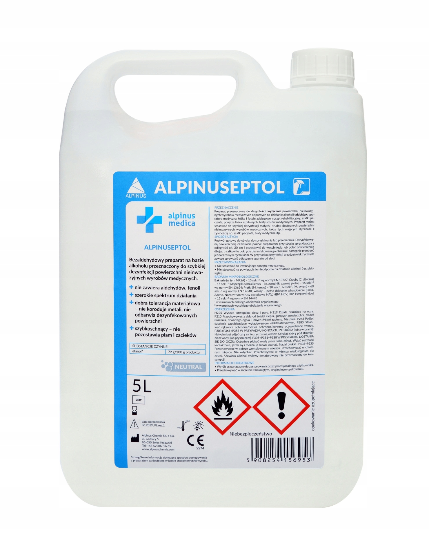 

Alpinuseptol płyn do dezynfekcji powierzchni 5l