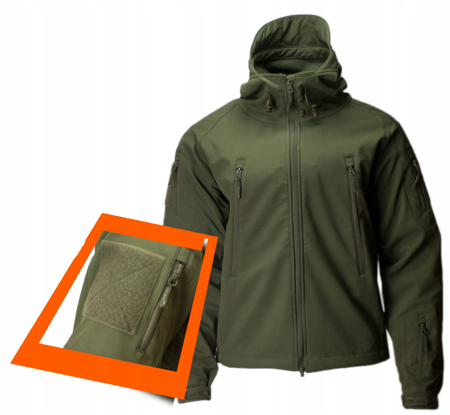 Kurtka Wojskowa Softshell TEXAR Falcon Olive 4XL Marka Texar
