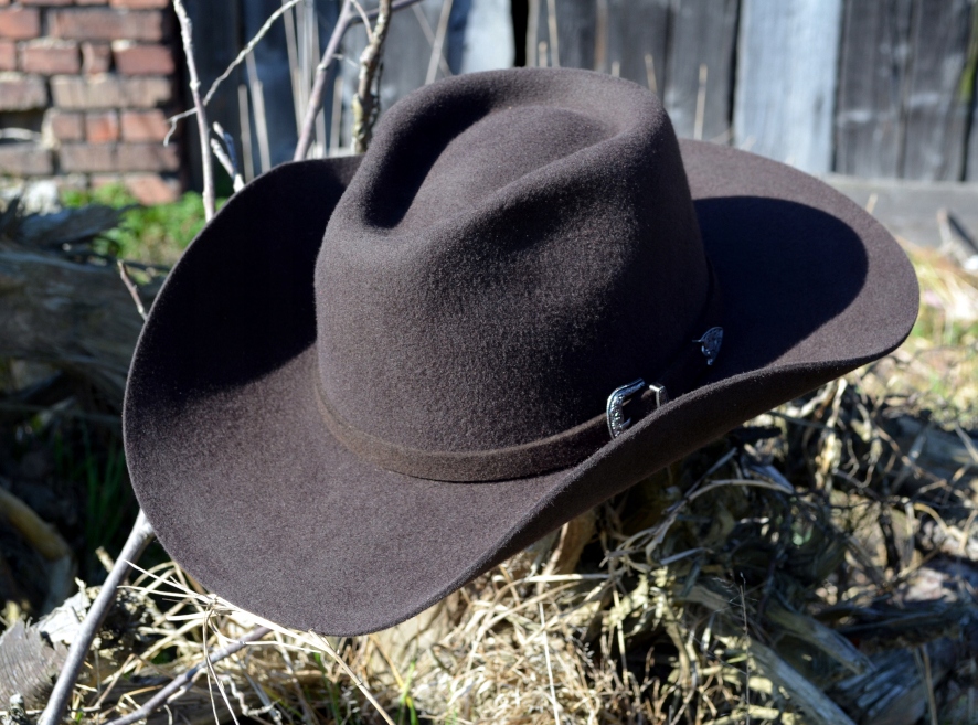 Kovbojský vlněný klobouk Yellowstone Tmavě hnědý Witleather Výrobce