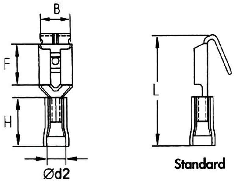 Konektor rozgałęźnik płaski 6,3mm żeński/męski; 1,5-2,5mm2; KMFB6 SGE-10szt Producent SGE