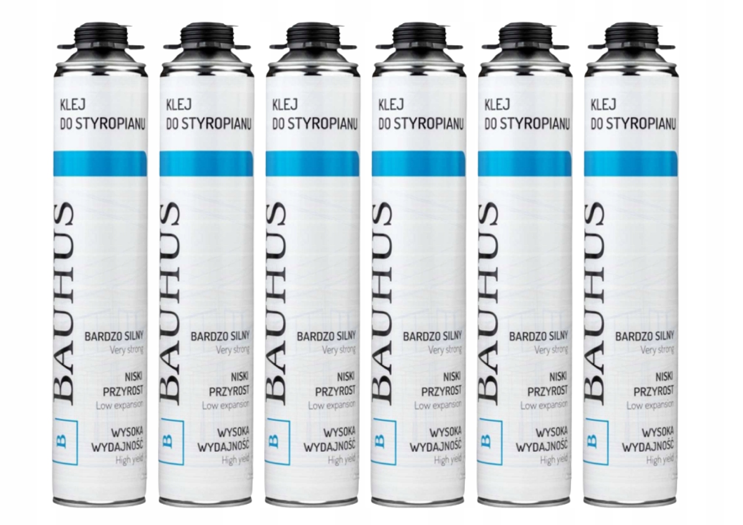 6xPIANO Klej Do Styropianu Eps Xps Bauhus 710ml