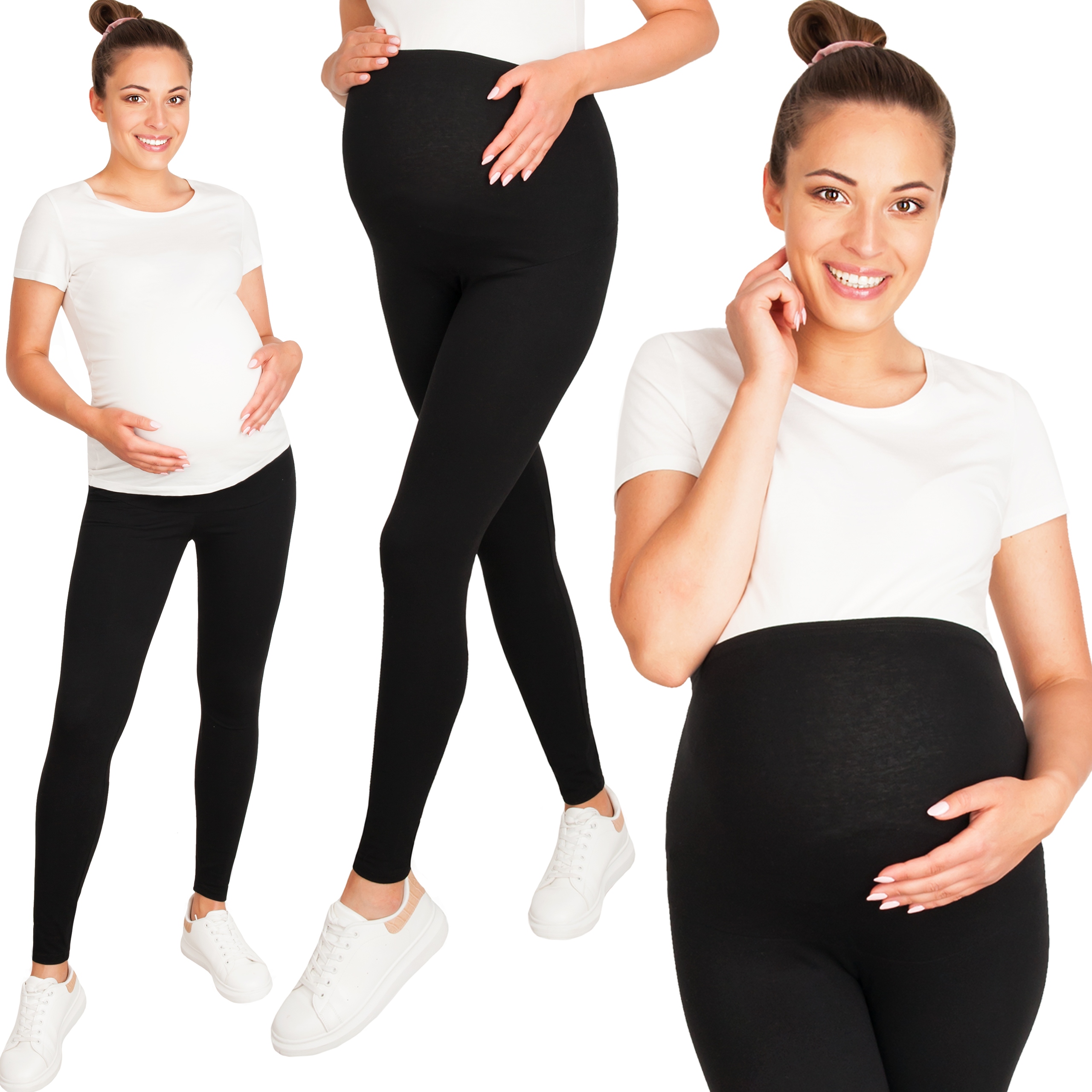 

Leginsy Ciążowe Legginsy Z Panelem Rozm 3XL Długie