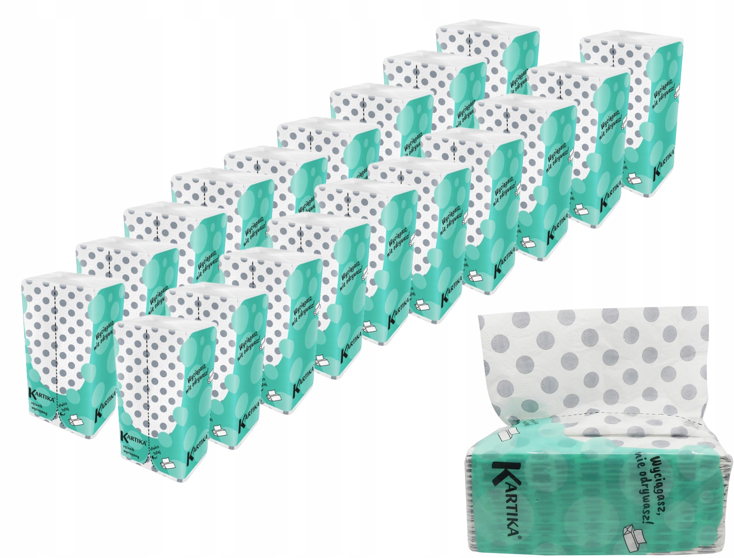 Ręcznik Papierowy Zz Kartika Silver kropki 2W 3000 listków Celuloza Karton