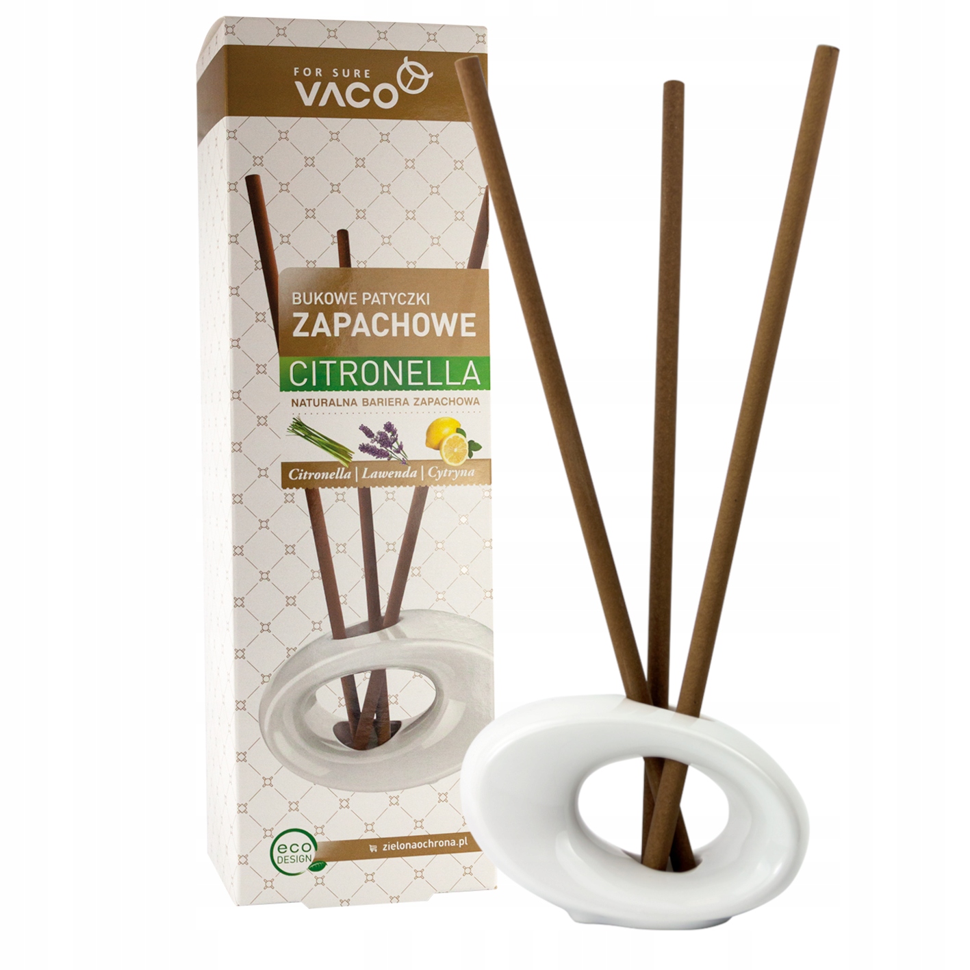 Bukowe patyczki odstraszające komary i meszki Vaco