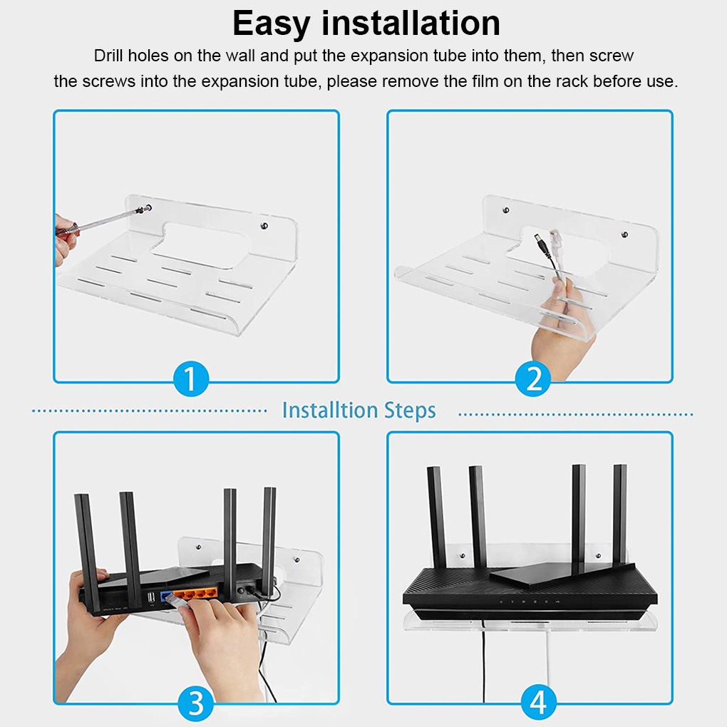 Router Wi-Fi Rack Wall Storage Półka Klasy prędkości C2