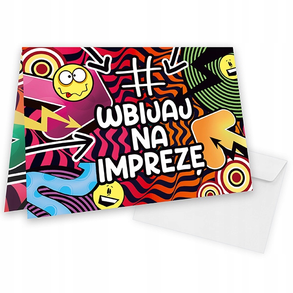 Zaproszenia dla Dzieci Hasztag Urodzinowe Wbijaj na Impre WB_07