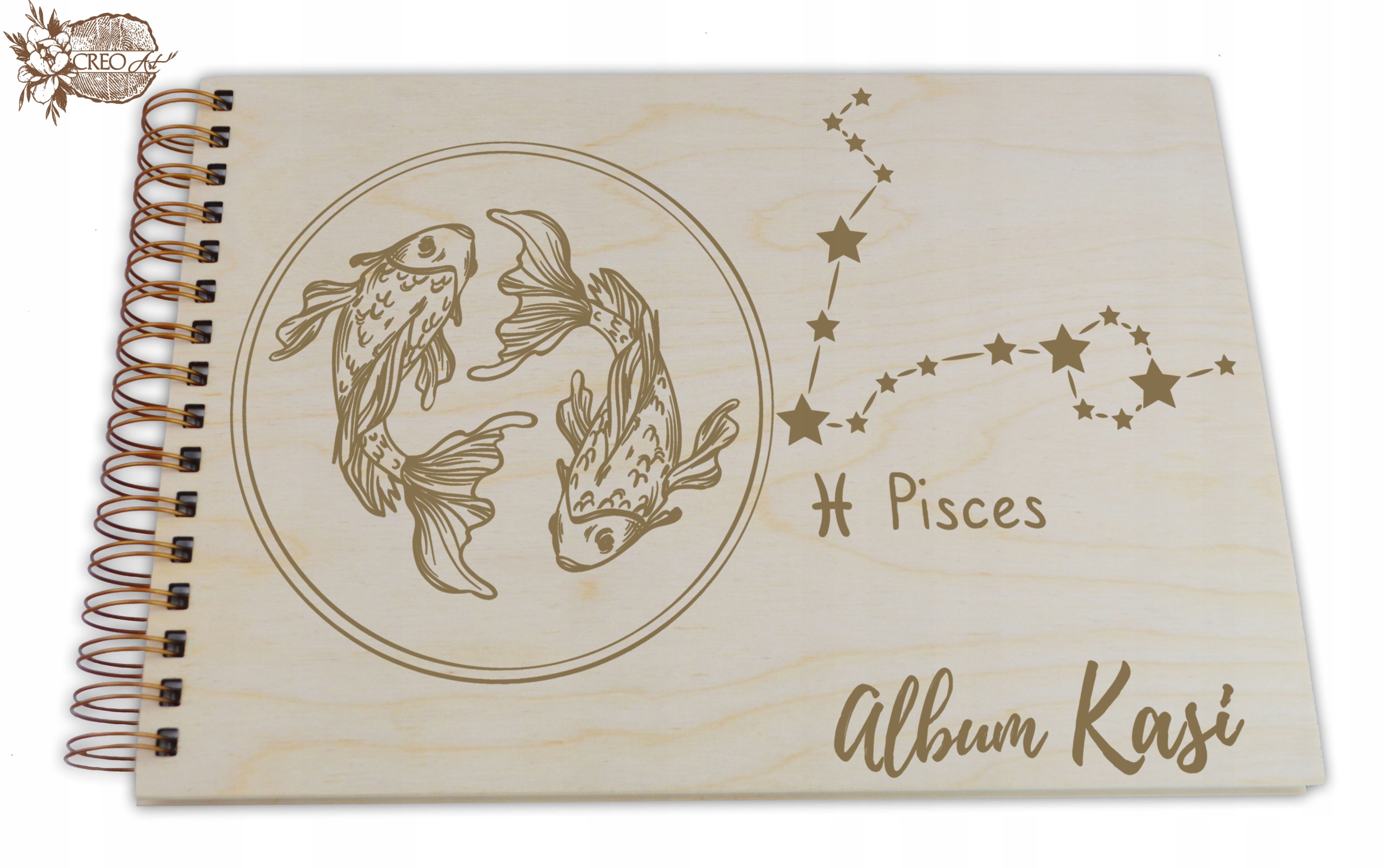 

Album drewniany grawer Znaki Zodiaku hit