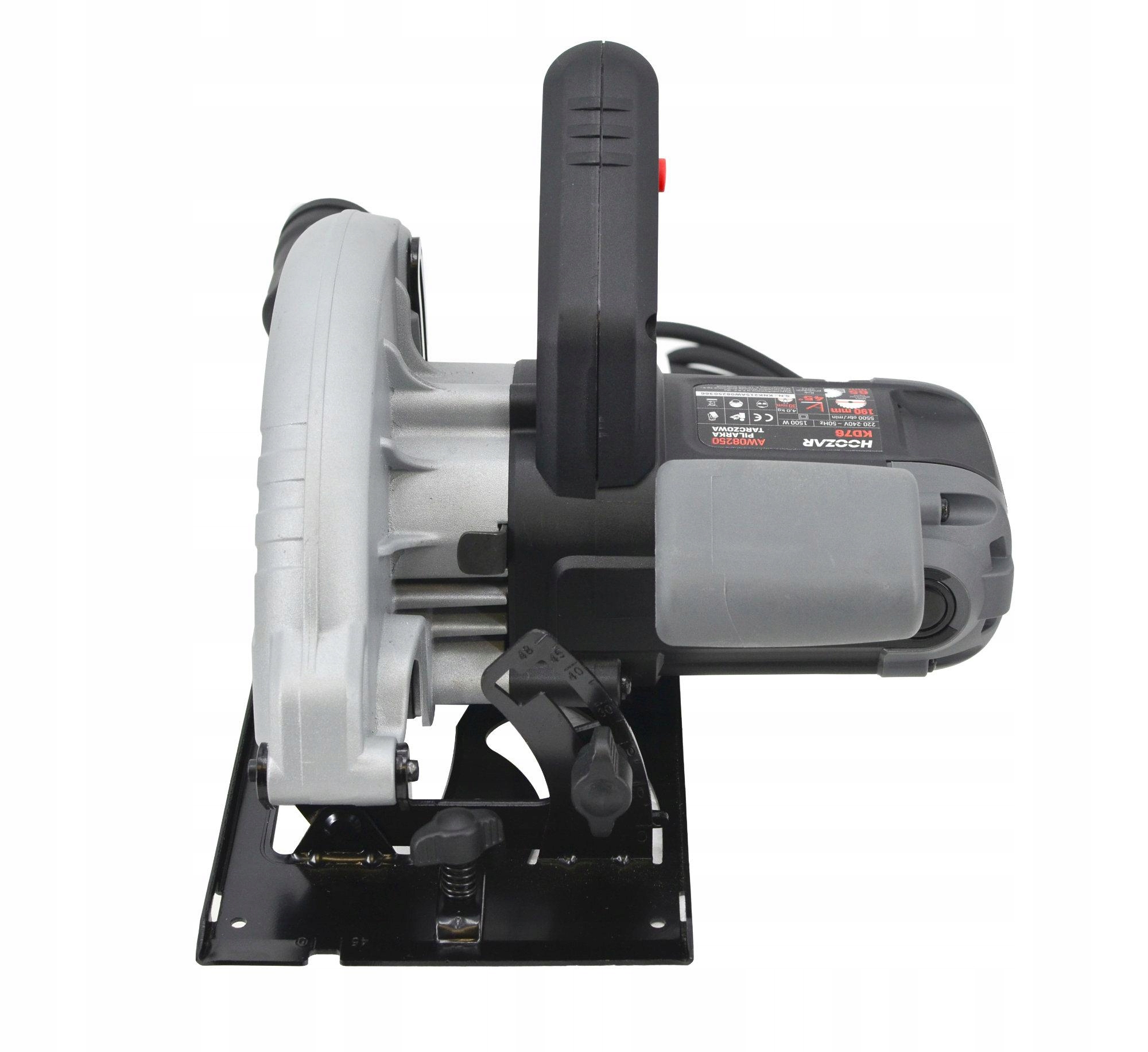 Hoozar Kotoučová Pila 190 mm 1500 W Kotouč 190 mm 24 T