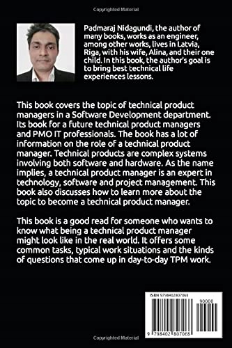 Nidagundi, Padmaraj Technical Product Manager: A Handbook For Software Engi Język publikacji angielski