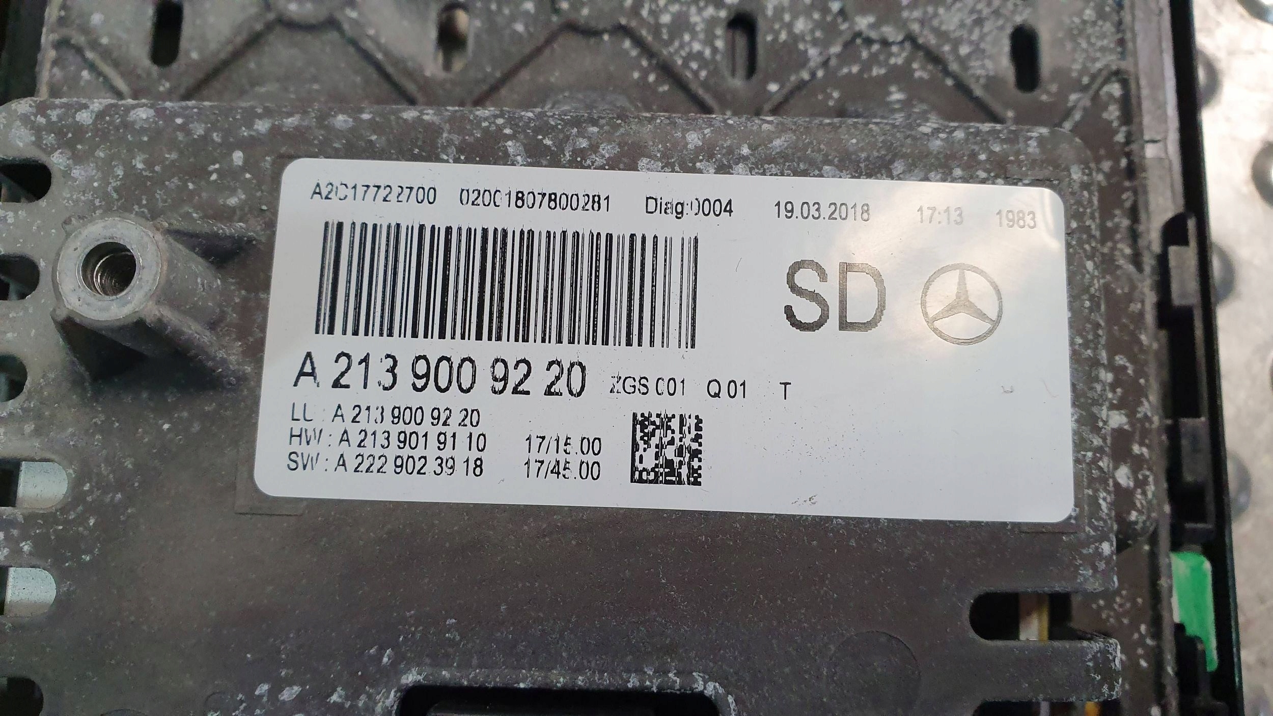 dials EKRAN display MERCEDES E-KLASA W213 16- A2139009121