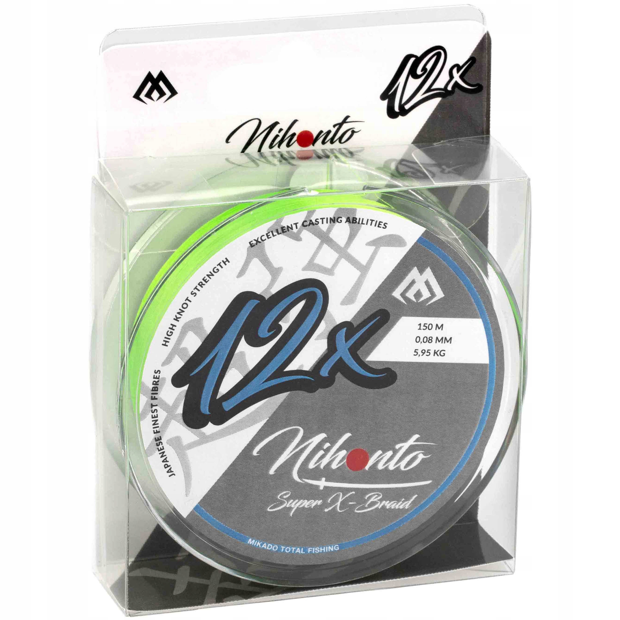 Plecionka Mikado Nihonto X braid 0.23mm 21.8kg 150m Fluo