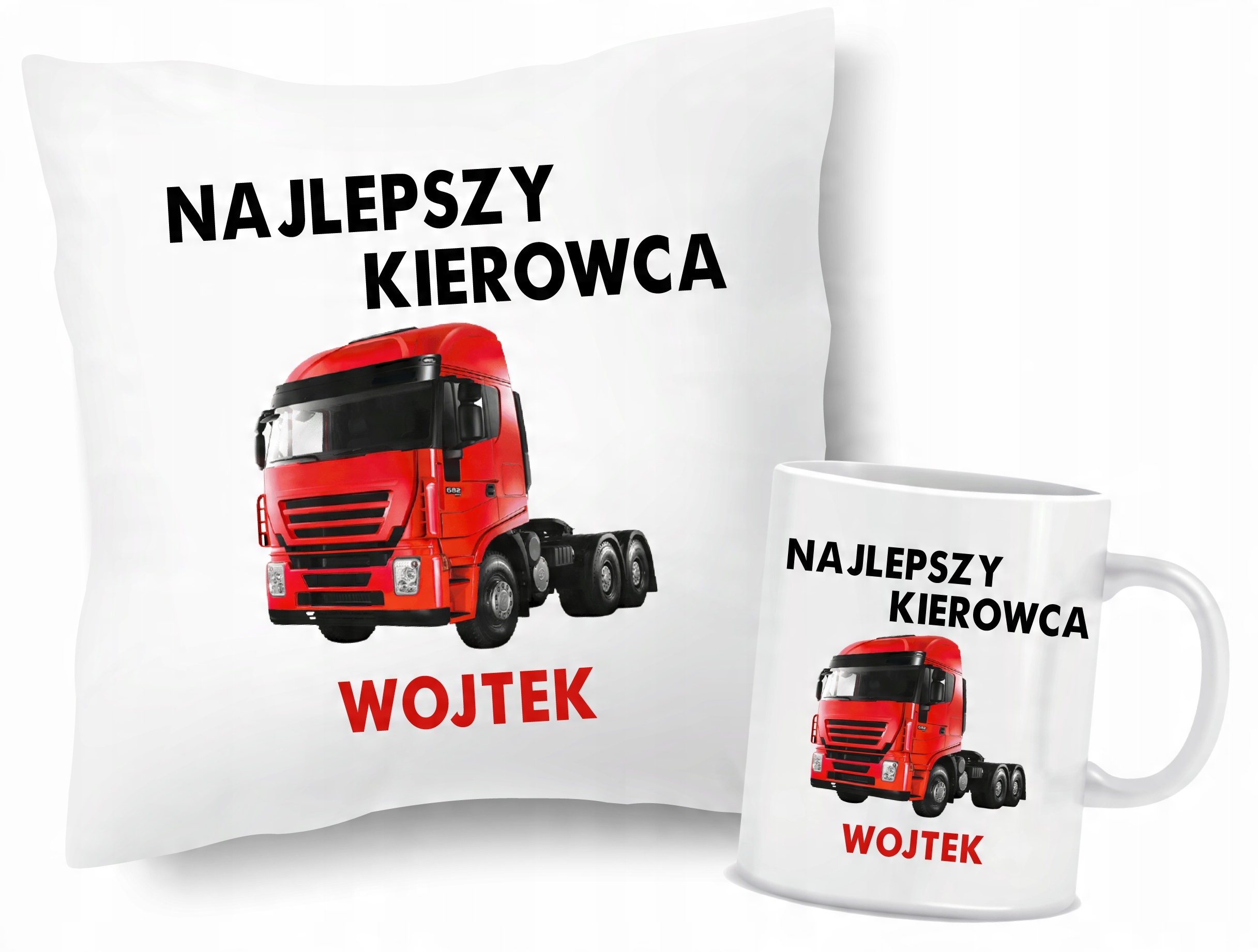 

Zestaw Poduszka Kubek Kierowca Tir Ciężarówka