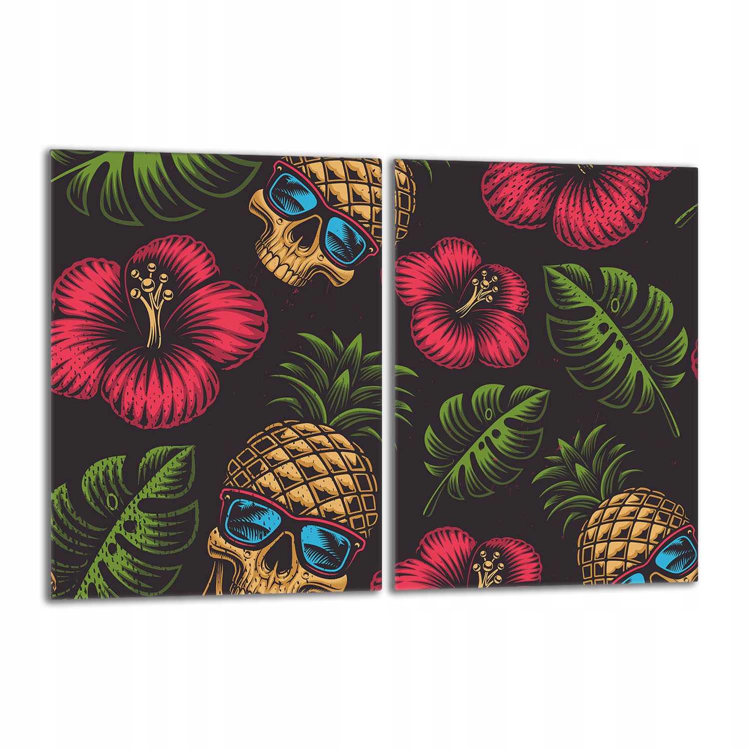 Skleněná ochranná deska na sporák 2x40x52 Ananas Do Kuchyně