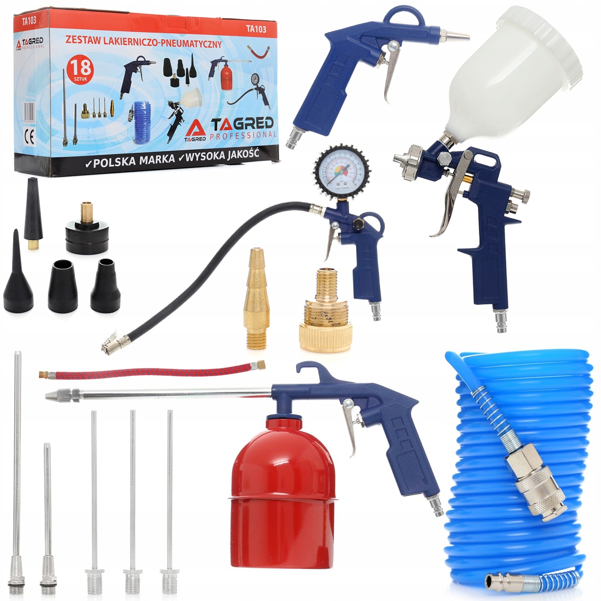 KOMPRESOR SPRĘŻARKA TAGRED 50L V2 18w1 SEPARATOR Zasilanie sieciowe