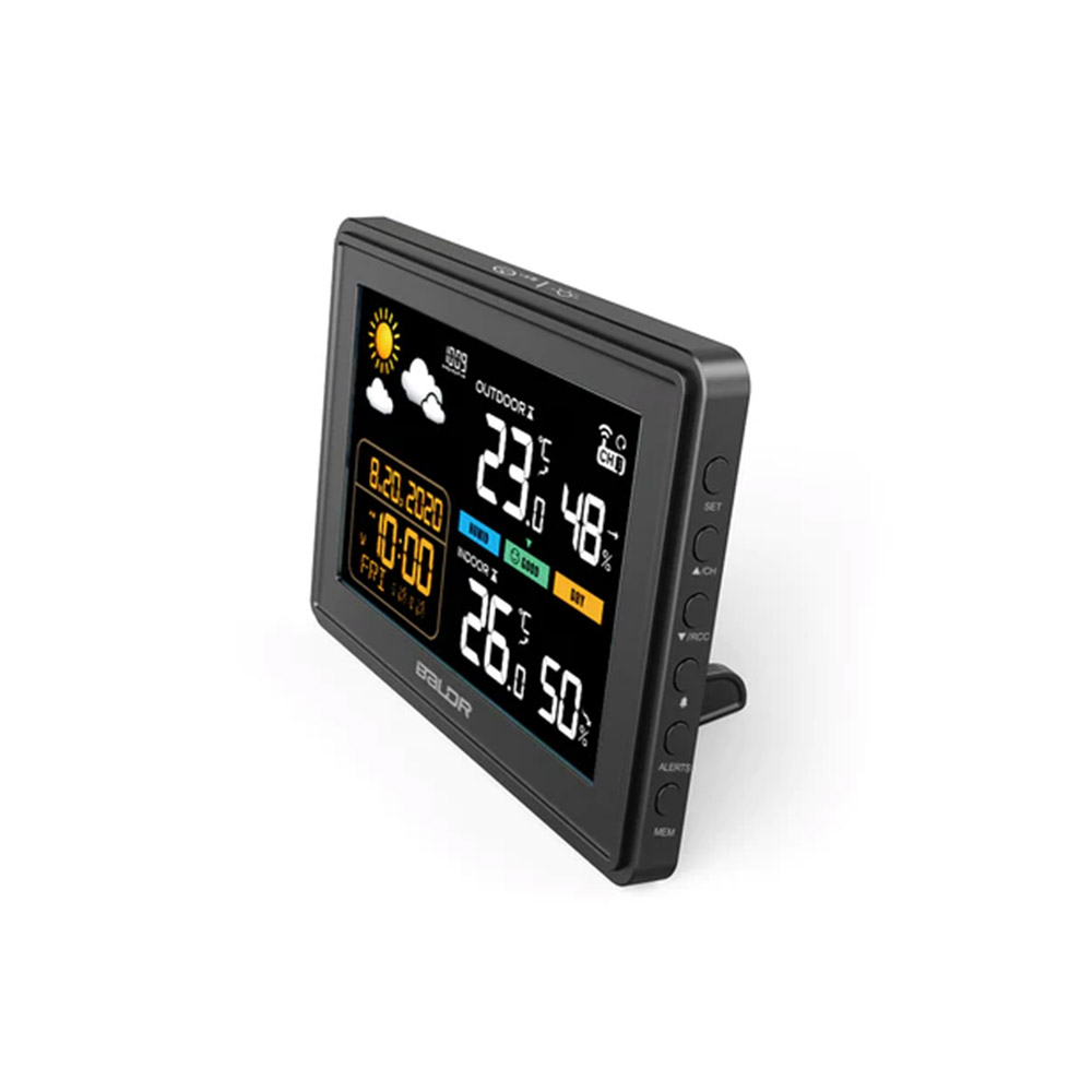 BEZPRZEWODOWA STACJA POGODOWA HIGROMETR TERMOMETR ZEWNĘTRZNY CZUJNIK POGODY Kod producenta 07136