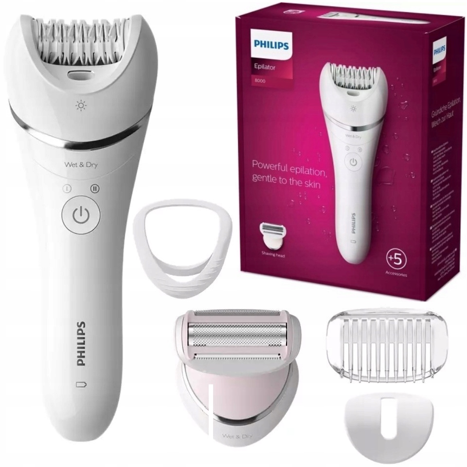 Depilátor na holenie Philips Séria 8000 BRE710/00 na sucho a mokro