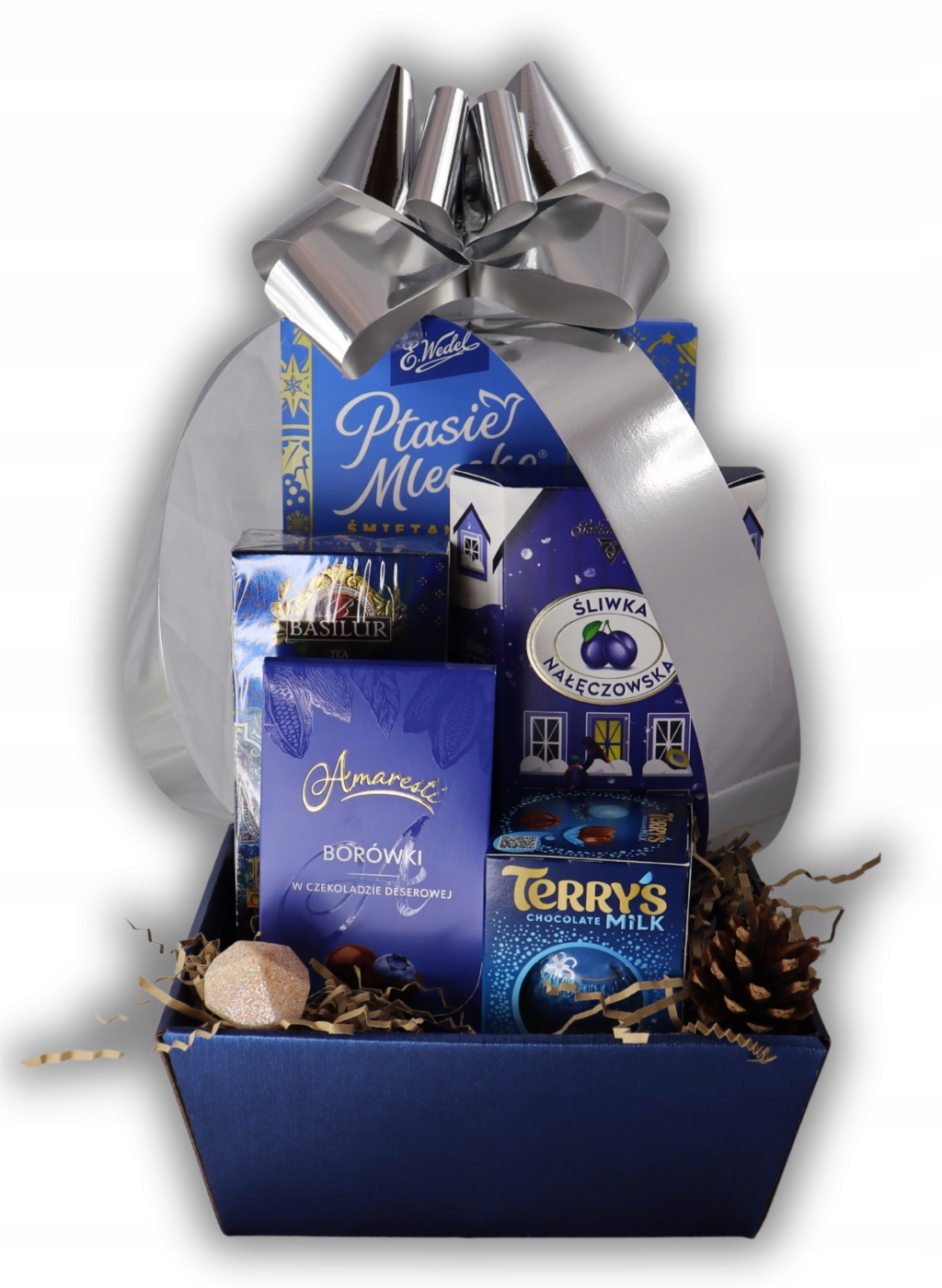 Dárkový koš Zimní noc Dárek Vánoční sada pro rodinu a blízké