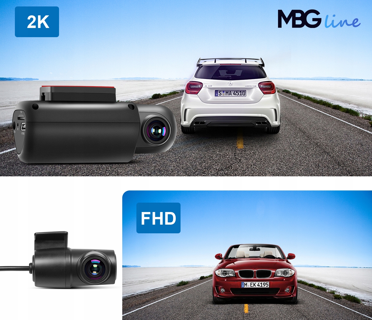 Kamera Rejestrator Trasy Parking 2K+FHD GPS WIFI Kod producenta T2