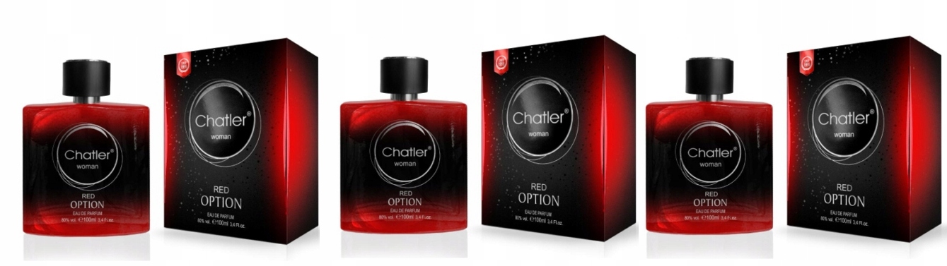 Chatler Red Option Woman 3x100 ml dámská parfémovaná voda