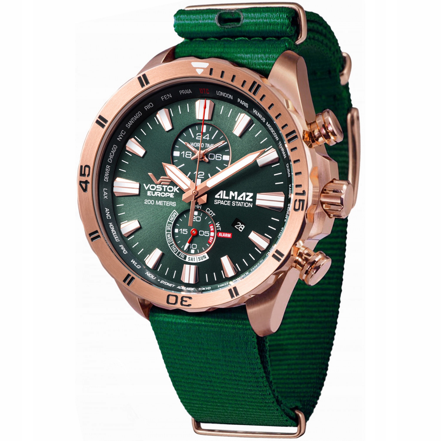 Pánské Hodinky Vostok Europe YM8J-320B656N zelené