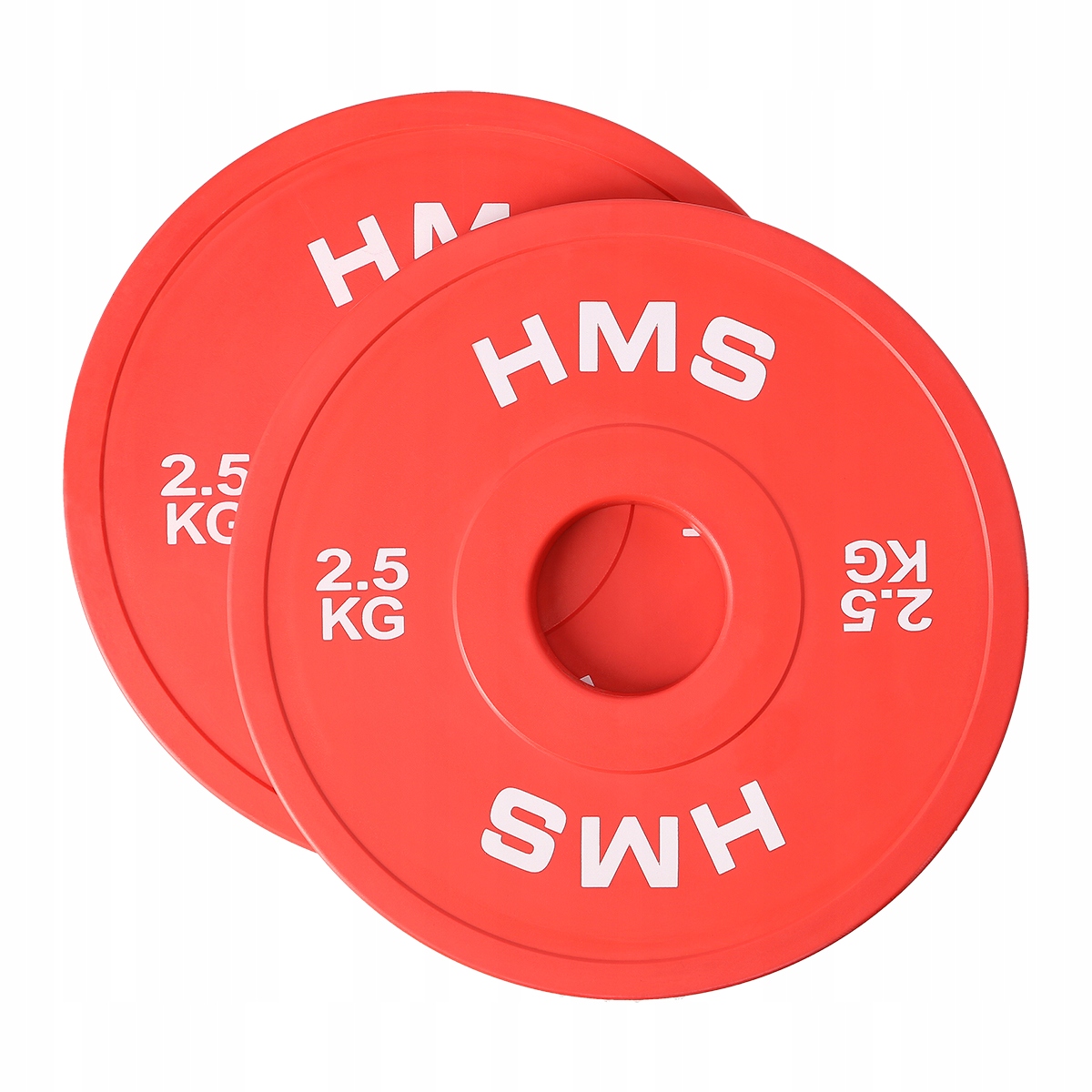 Olympijské zátěžové talíře Hms CBRS25 2x2,5 kg guma ocel