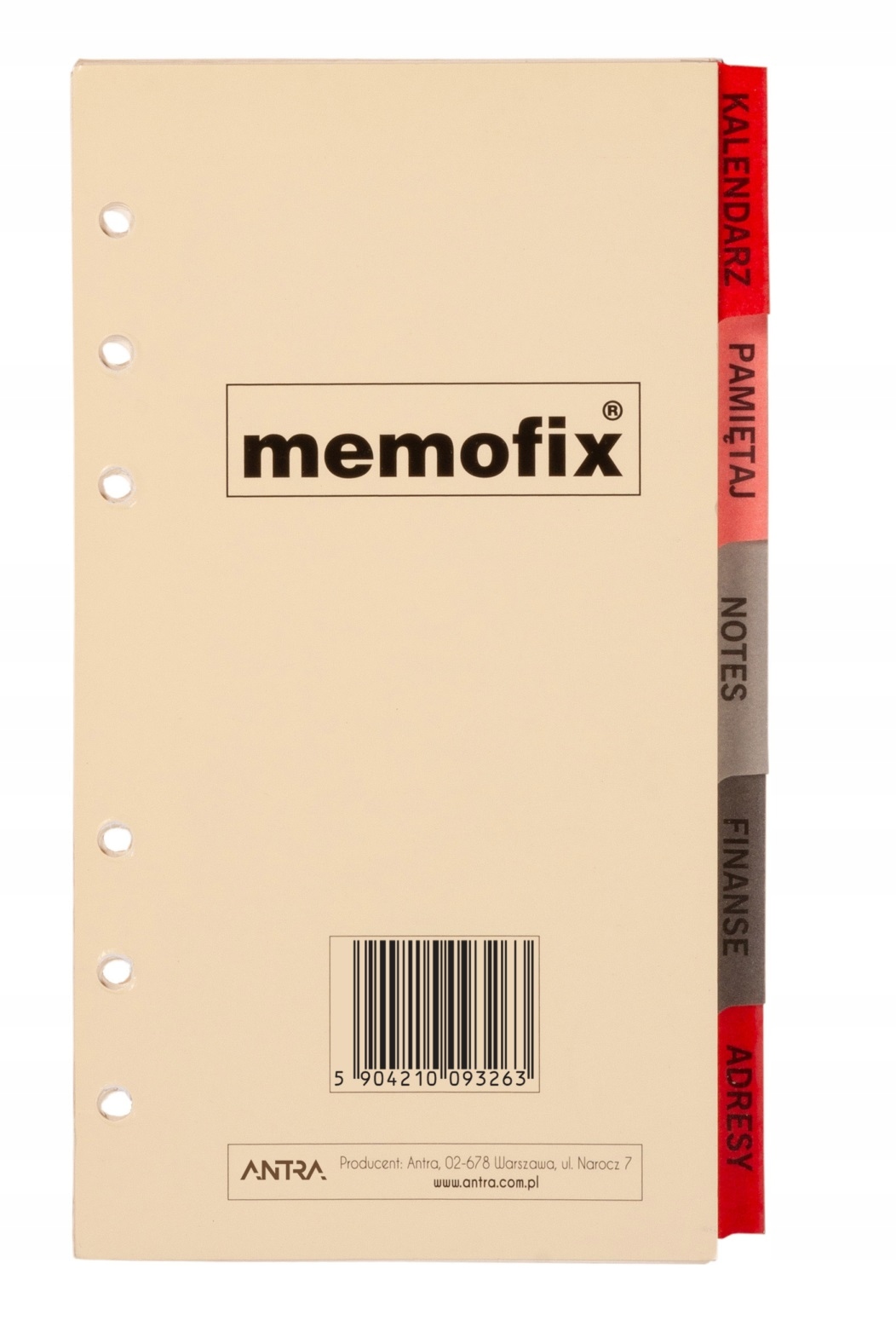Wkłady Memofix B6 ST komplet 2026 Antra