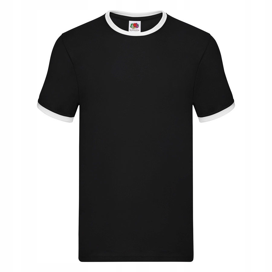 

Koszulka męska T-shirt Ringer czarny/biały XL