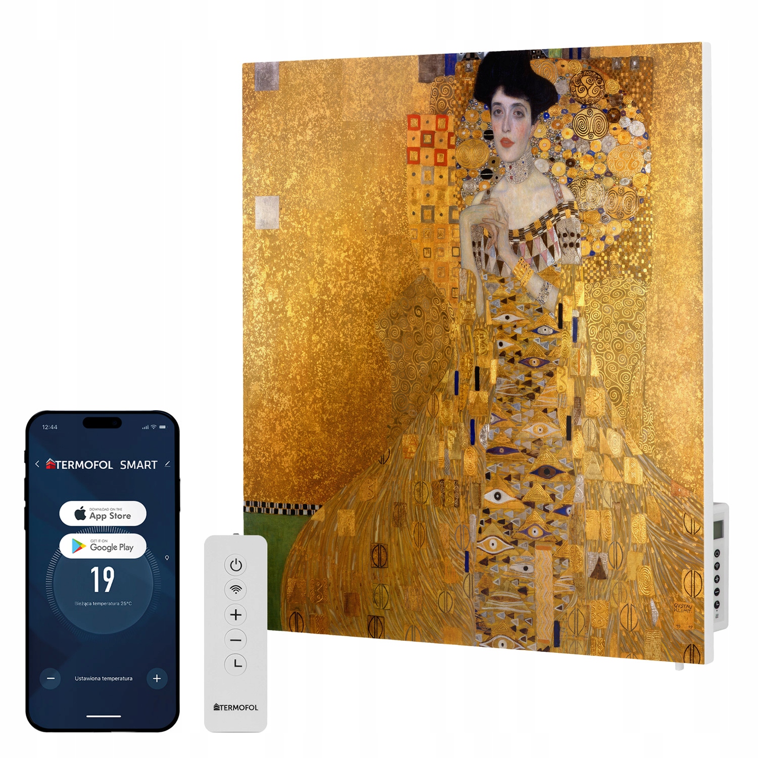 Infračervený ohrievač obraz Portrét adele bloch 350W 60x60 cm WiFi