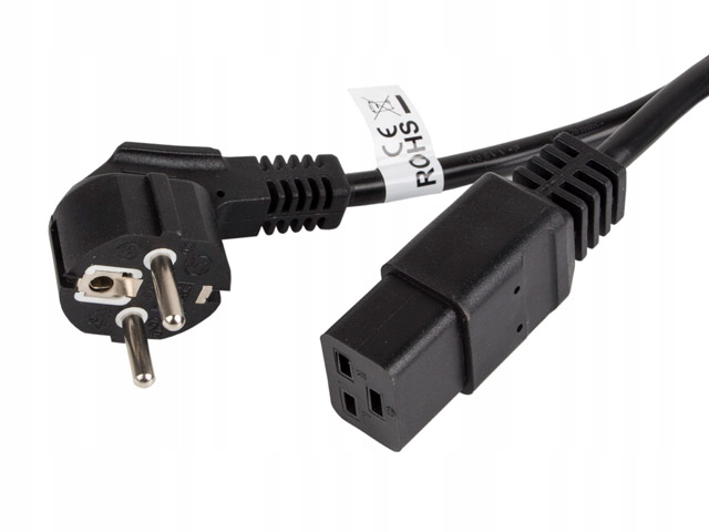 

Kabel Zasilający Serwerowy Iec 320 C19 16A 1.8 Vde