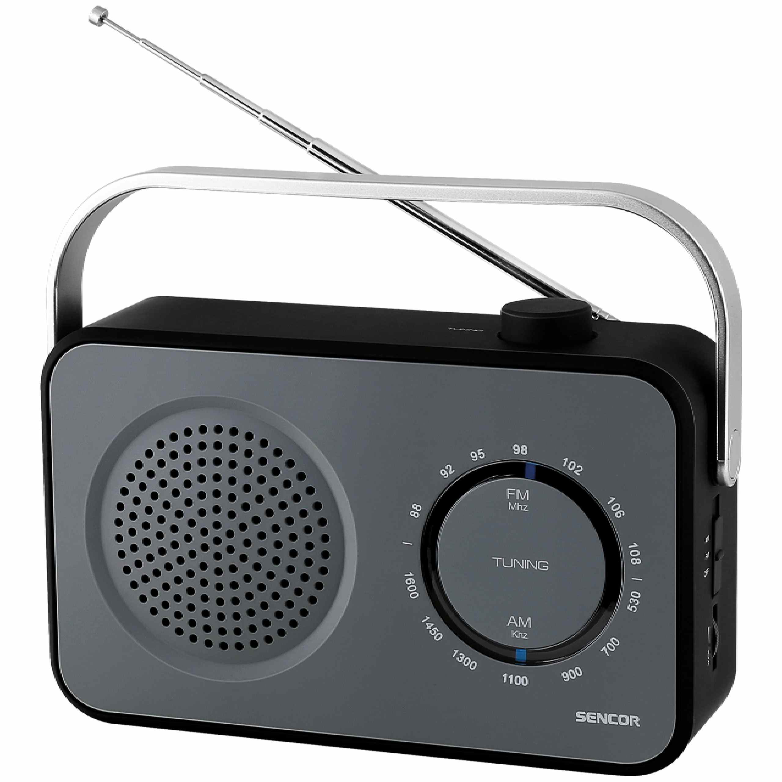 Sencor SRD 2100 B Radio FM Srebrny