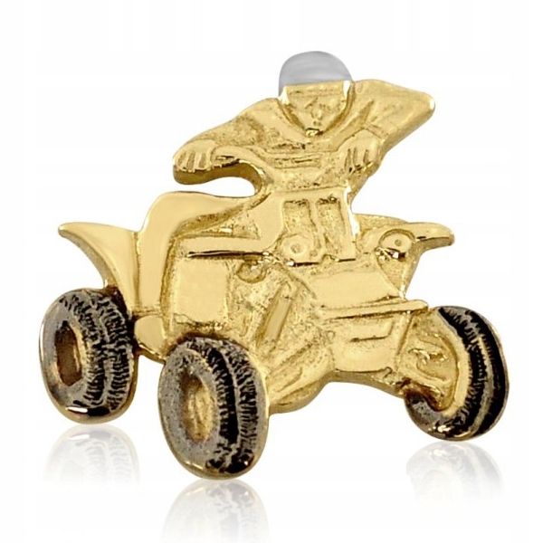 Nápadný Zlatý Přívěsek Quad Čtyřkolka 585
