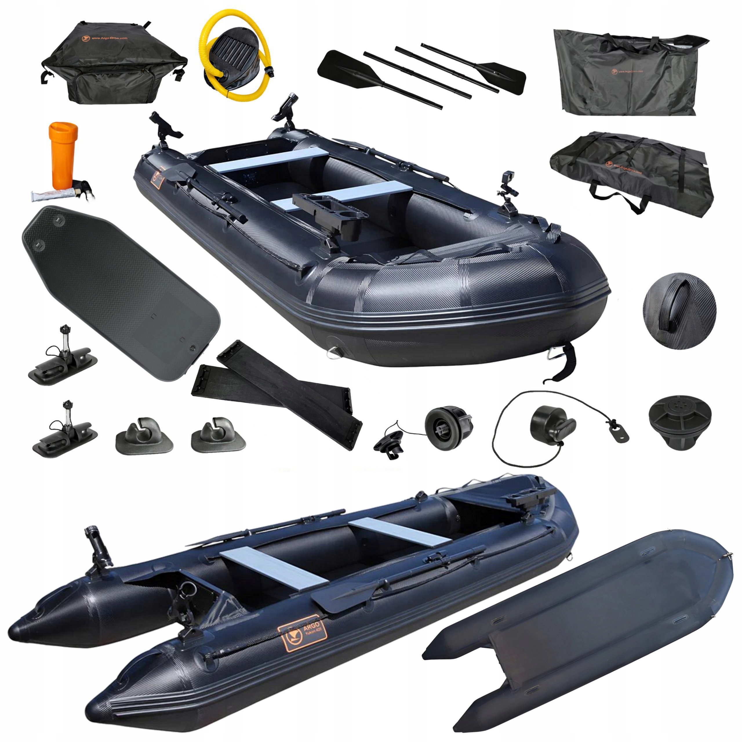 Raft Loď Kajak – Rybářský Kaboat Argo Yukon 360 CM Airdeck