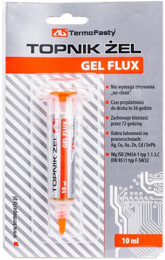 

Topnik do lutowania, żel 10ml Gel Flux AG179