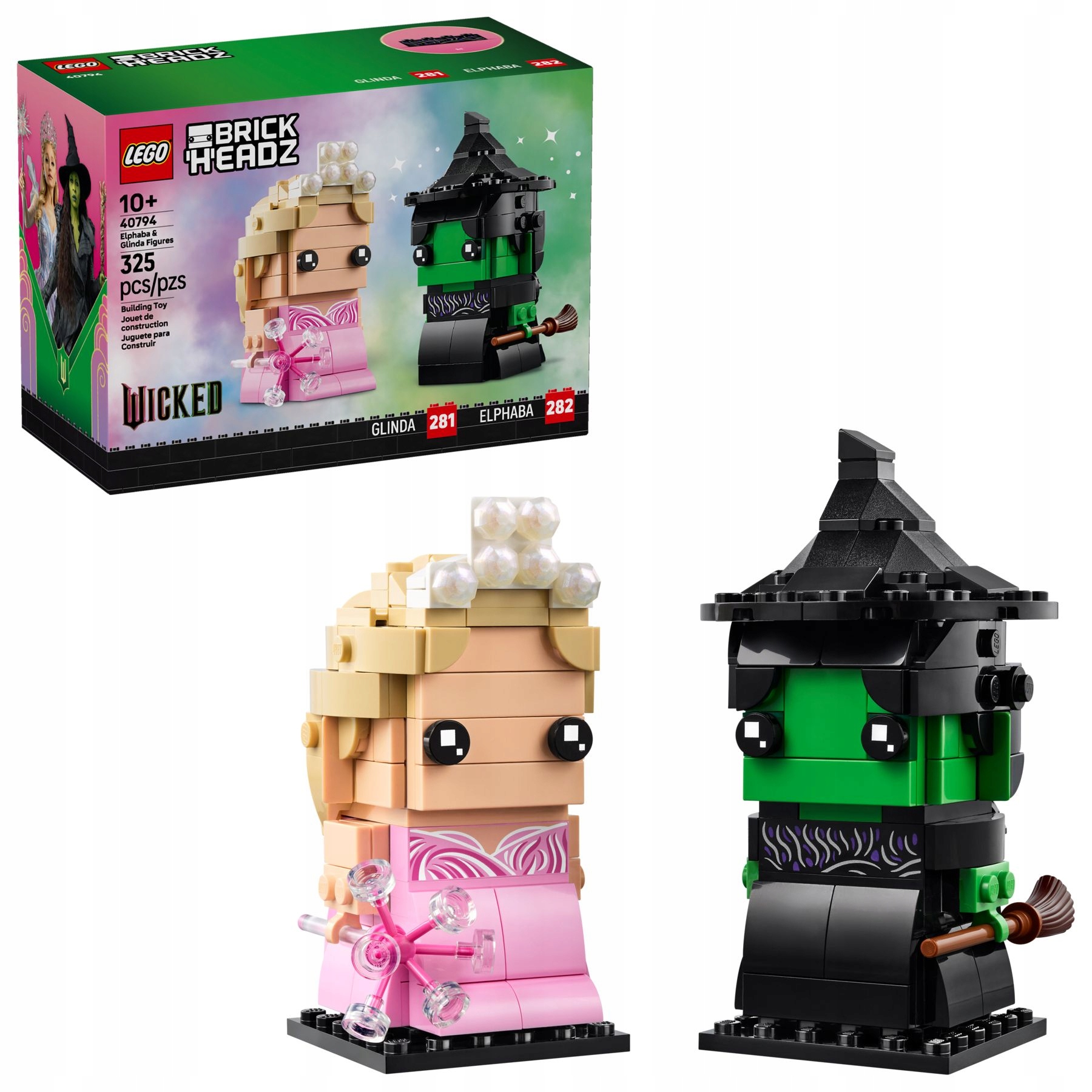Lego BrickHeadz 40794 Wicked: Figurky Elphaby a Glindy Stavebnice Originální