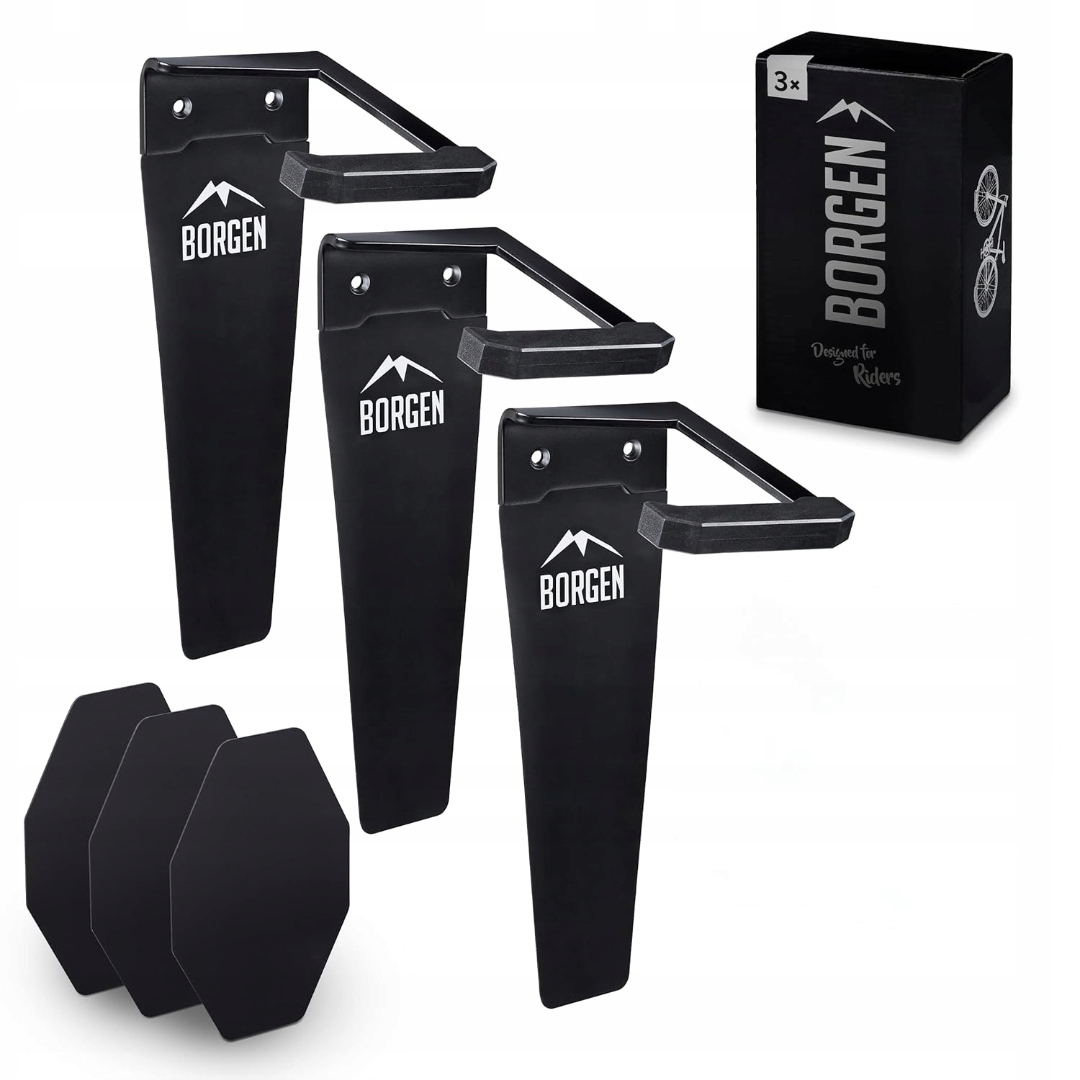 Držák Na Kolo Na Zeď Borgen Vertikální Závěs Pro Kola Silný Pro 3 Kusy