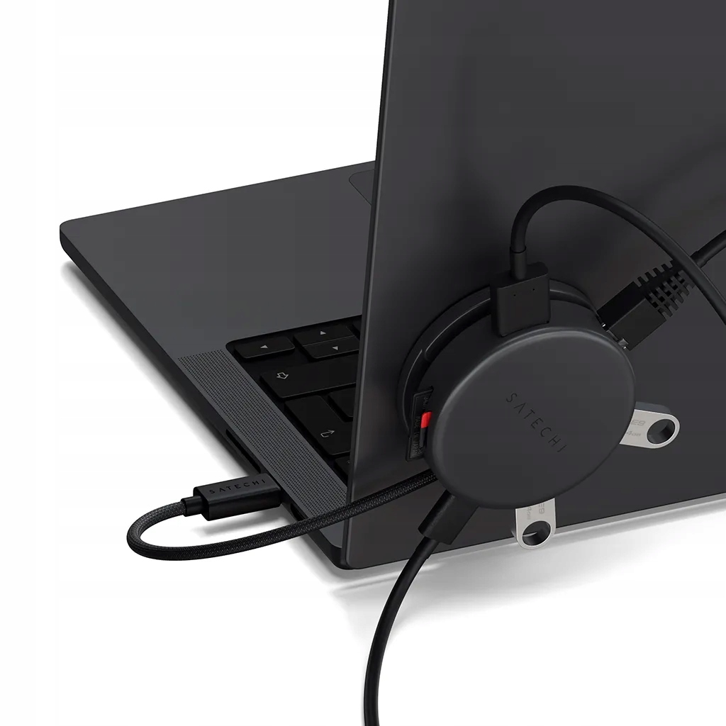 Satechi Multiport Adapter MagSafe 7v1 Usb-c Pd 2x Usb-a Hdmi 4K Ethernet Sd