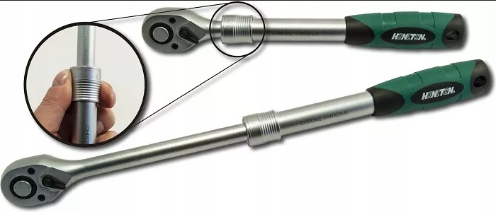 

Grzechotka teleskopowa 1/2'' 330-445 Długa Honiton