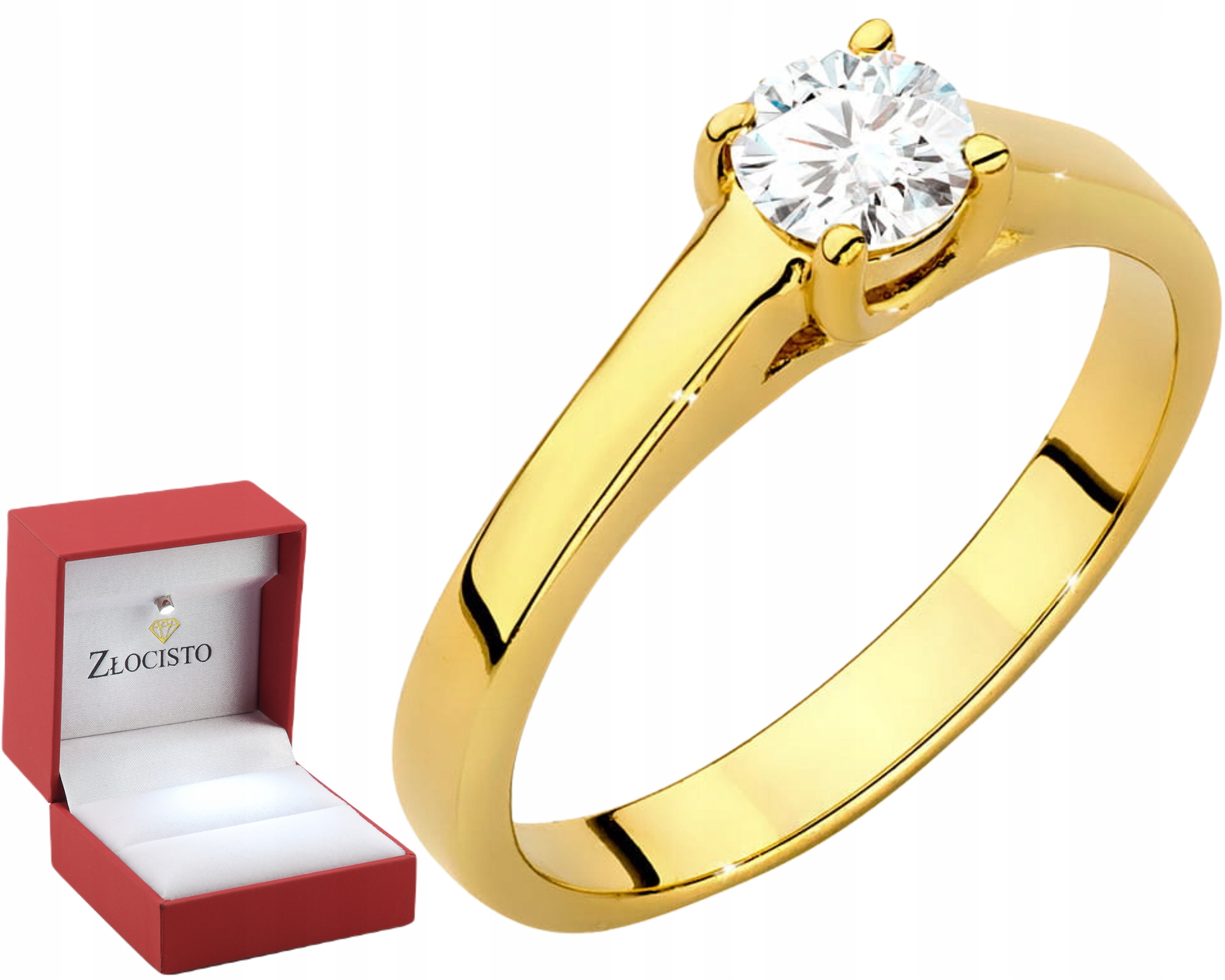 Zlatý Prstýnek S Laboratorním Diamantovým Certifikátem Ryzost 585 Elegantní