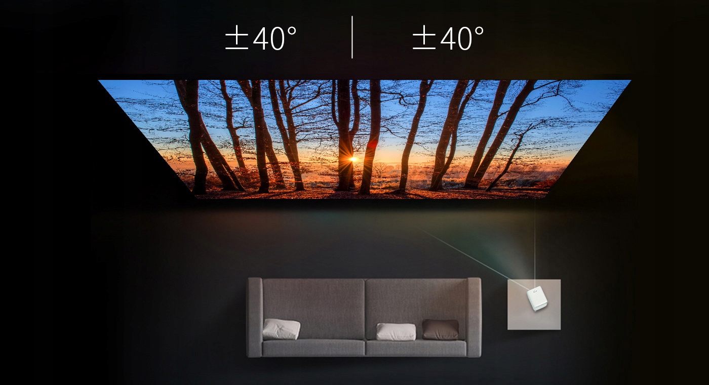 PROJEKTOR WANBO T2 MAX FULL HD 450lm NOWA BIAŁY Żywotność lampy w trybie normalnym 20000 h