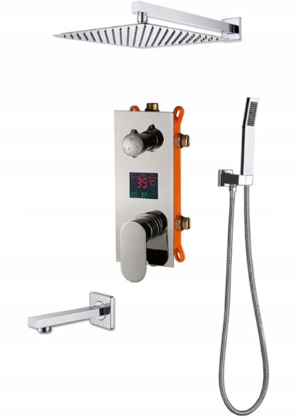 Podomietková Sada, Displej, Dažďová Sprcha, Výtok 40 CM