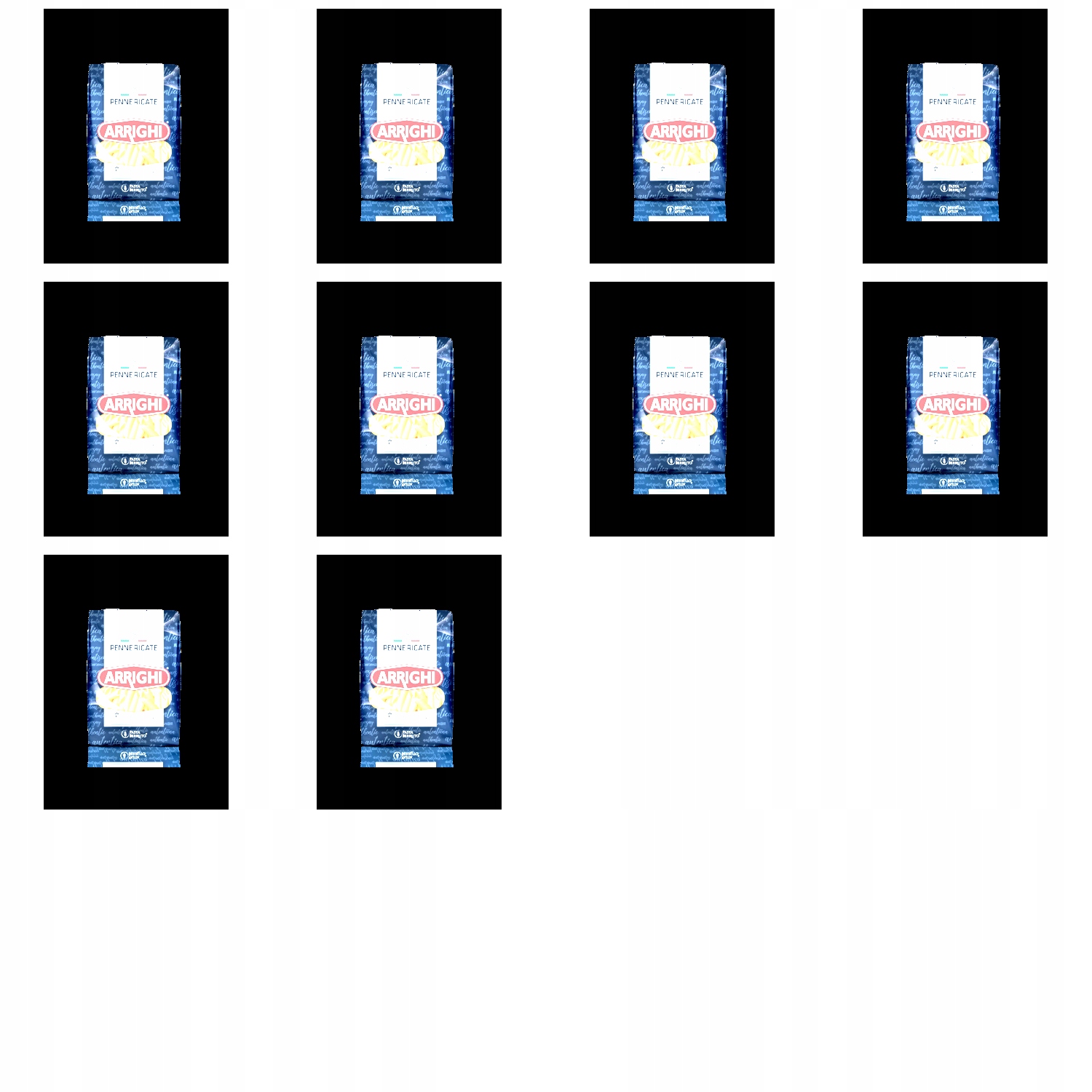 Levně 10 x 500 g Arrighi šikmé trubičky