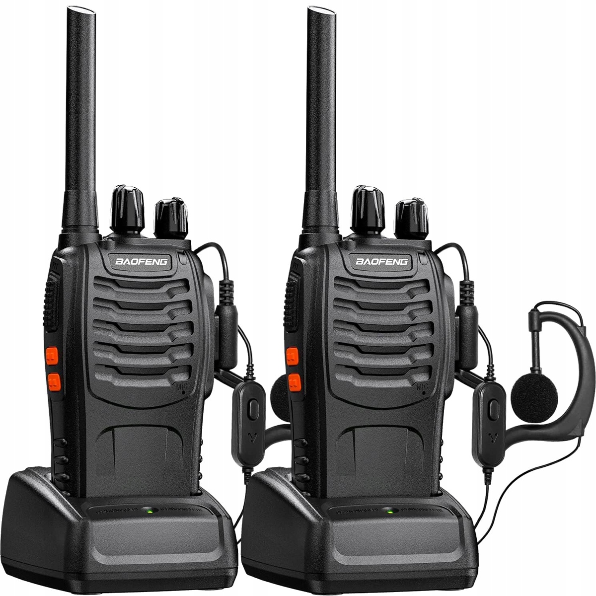 Krótkofalówka Baofeng 2 X BF-88E Ht Walkie-talkie Czarna Duży Zasięg