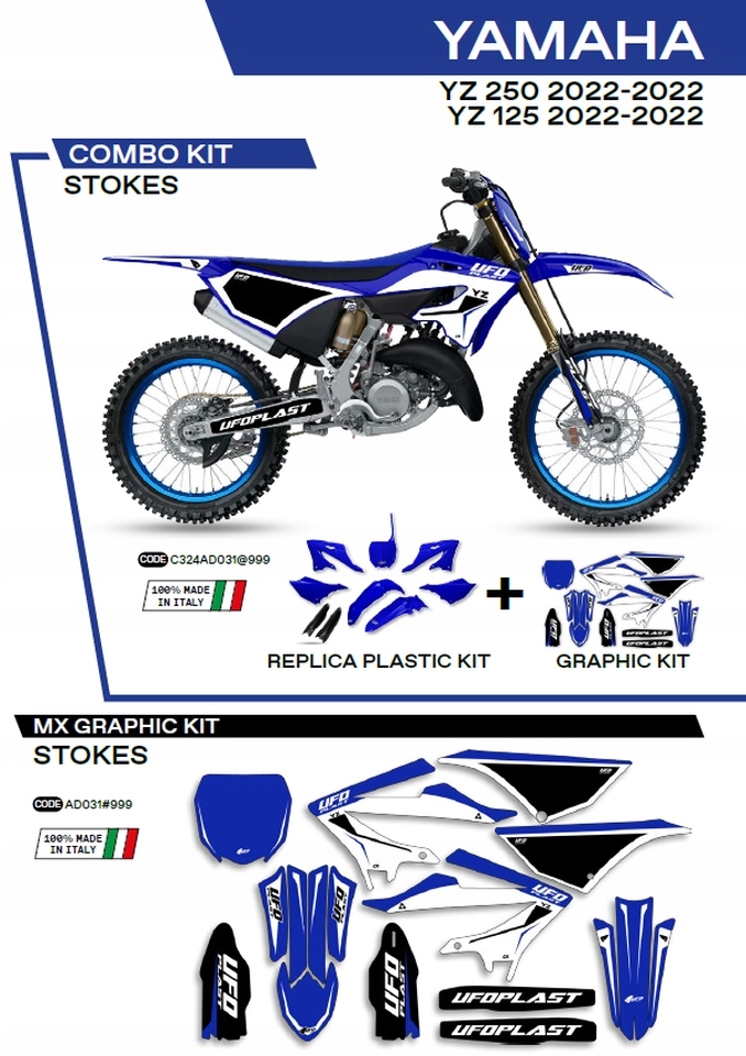Ufo Sada plastov Yakit324999 Plus Sada nálepiek (olepiek) Yamaha Yz
