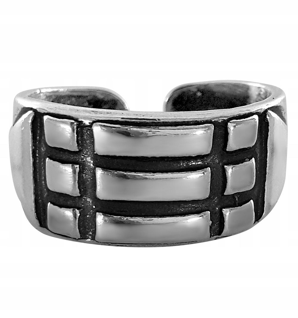 Stříbrný Prsten Atlantů Stříbro 925 Gravírování Oxid