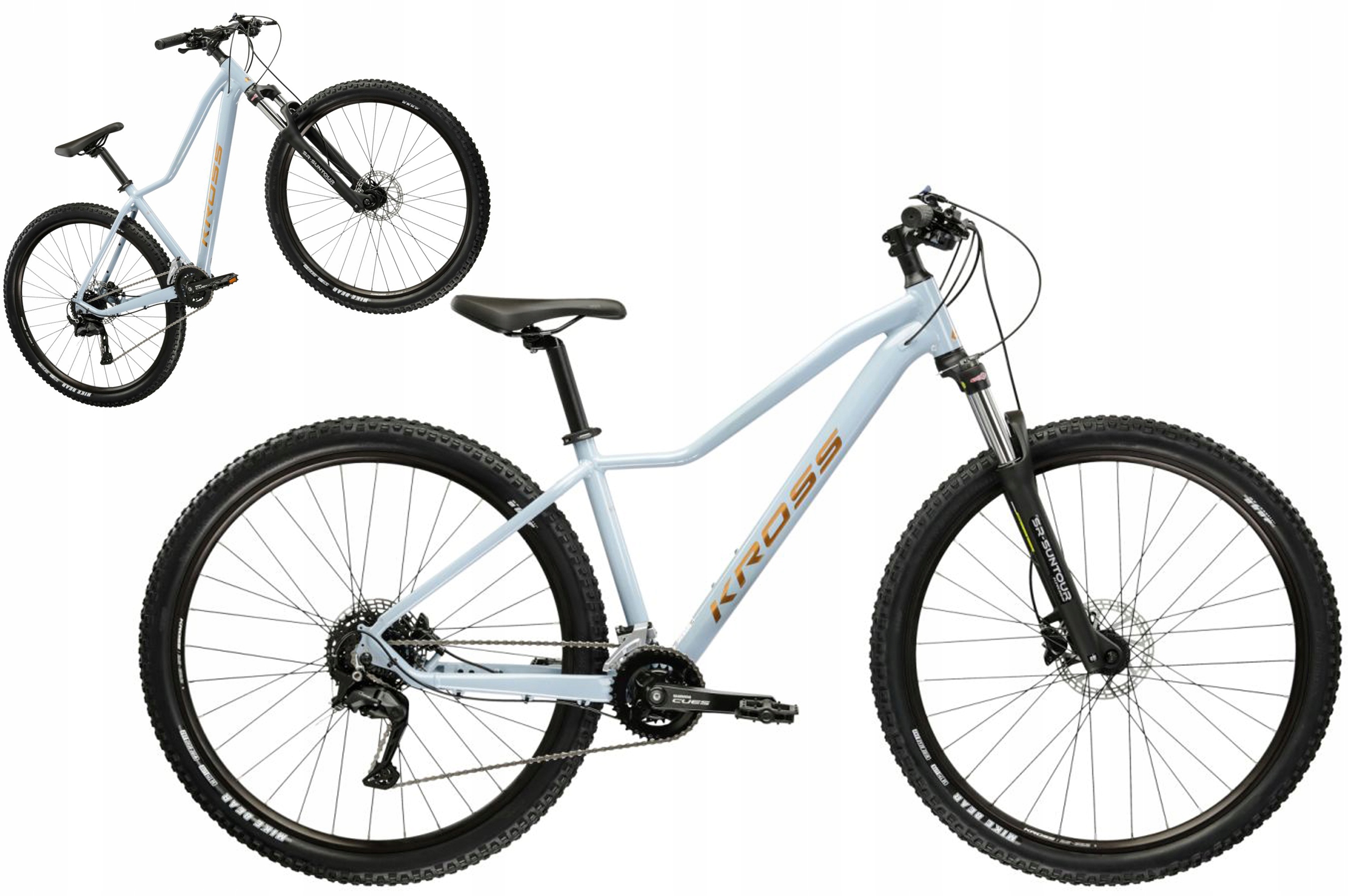 Rower Mtb 27.5" Kross Lea 5.0 rama M 17" niebieski miedziany R25